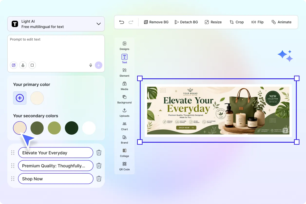 Free AI Shopify Banner Generator, Create Shopify Banner image Designs Online [ No Signup ]